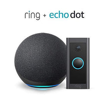 Load image into Gallery viewer, Ring Video Doorbell Wired bundle with Echo Dot (Gen 4) - Charcoal

