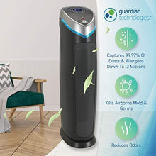 Load image into Gallery viewer, GermGuardian True HEPA Filter Air Purifier, UV Light Sanitizer, Eliminates Germs, Filters Allergies, Pets, Pollen, Smoke, Dust, Mold, Odors, Quiet 28 inch, 5-in-1 Air Purifier for Home, Charcoal Grey
