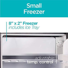 Load image into Gallery viewer, BLACK+DECKER BCRK25B Compact Refrigerator Energy Star Single Door Mini Fridge with Freezer, 2.5 Cubic Feet, Black
