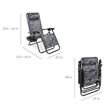Load image into Gallery viewer, Best Choice Products Set of 2 Adjustable Steel Mesh Zero Gravity Lounge Chair Recliners w/Pillows and Cup Holder Trays, Camoflage

