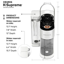 Load image into Gallery viewer, Keurig K-Supreme Coffee Maker, Single Serve K-Cup Pod Coffee Brewer, With MultiStream Technology, 66 Oz Dual-Position Reservoir, and Customizable Settings, White
