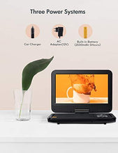 Load image into Gallery viewer, APEMAN 2021 Upgrade 12.5" Portable DVD Player with 10.5" HD Swivel Screen, 6 Hour Rechargeable Battery for Car/Kids, Car Headrest Mount Case, Support USB/SD Card/Sync TV and Multiple Disc Formats
