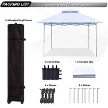 Load image into Gallery viewer, ABCCANOPY 13x13 Canopy Tent Instant Shelter Pop Up Canopy 169 sq.ft Outdoor Sun Shade, White
