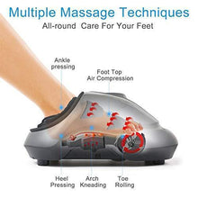 Load image into Gallery viewer, CINCOM Foot Massager with Heat &amp; Air Compression for Foot Deep Shiatsu Kneading Massage with 3 Intensities 2 Modes Auto-Off Timer for Relax
