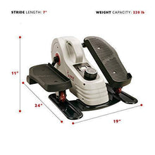 Load image into Gallery viewer, Sunny Health &amp; Fitness Fully Assembled Magnetic Under Desk Elliptical Peddler – SF-E3872, Grey

