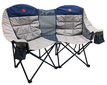 Load image into Gallery viewer, OmniCore Designs MoonPhase Home-Away LoveSeat Heavy Duty Oversized Folding Double Camp Chair Collection (Single, Double, Triple) (Double Loveseat)
