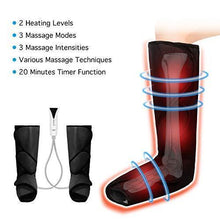 Load image into Gallery viewer, QUINEAR Leg Massager with Heat Air Compression Massage for Foot &amp; Calf Helpful for Circulation and Muscles Relaxation
