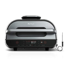 Load image into Gallery viewer, Ninja FG551 Foodi Smart XL 6-in-1 Indoor Grill with 4-Quart Air Fryer Roast Bake Dehydrate Broil and Leave-in Thermometer, with Extra Large Capacity, and a Stainless Steel Finish
