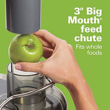 Load image into Gallery viewer, Hamilton Beach Premium Juicer Machine, Big Mouth 3" Feed Chute, Centrifugal, Easy Clean, 2-Speeds, BPA Free 40 oz Pitcher, 850W, Silver (67850)
