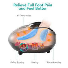 Load image into Gallery viewer, Naipo Foot Massager Machine Shiatsu Electric Feet Massager with Heat,Deep Kneading,Air Compression for Foot Plantar Fasciitis, Pain Relief, Circulation Fits Feet up to Men Size 12.5
