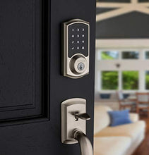Load image into Gallery viewer, Kwikset 99160-020 Smartcode 916 Traditional Smart Lock Touchscreen Electronic Deadbolt Door Lock with SmartKey Security and Z-Wave Plus, Satin Nickel
