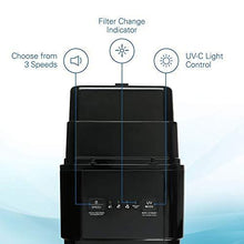 Load image into Gallery viewer, GermGuardian True HEPA Filter Air Purifier, UV Light Sanitizer, Eliminates Germs, Filters Allergies, Pets, Pollen, Smoke, Dust, Mold, Odors, Quiet 22 inch, 5-in-1 Air Purifier for Home, Black

