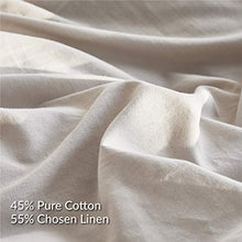 Load image into Gallery viewer, Bedsure Linen Duvet Cover King 55% Cotton 45% Linen Duvet Cover Set - 3 Pieces Comforter Cover Set (104 x 90 inchs,No Comforter Included)
