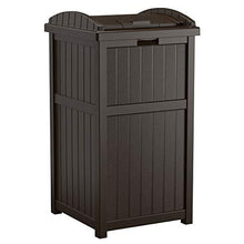 Load image into Gallery viewer, Suncast Trash Hideaway Outdoor Patio 33 Gal Garbage Waste Trash Can Bin (3 Pack)
