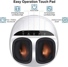 Load image into Gallery viewer, RENPHO Foot Massager Machine with Heat,Fathers Day Gifts,Shiatsu Deep Kneading, Multi-Level Settings, Delivers Relief for Tired Muscles and Plantar Fasciitis, Fits Feet Up to Men Size 12

