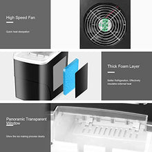 Load image into Gallery viewer, Ice Maker Portable Ice Maker Countertop Ice Maker Machine for Home/Office/Camping/Mini/Small/Table Top/Tabletop/Electric with Spoon, 26.5 lbs in 24h
