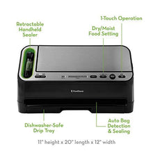Load image into Gallery viewer, FoodSaver V4400 2-in-1 Vacuum Sealer Machine with Automatic Bag Detection and Starter Kit | Safety Certified | Black and Silver
