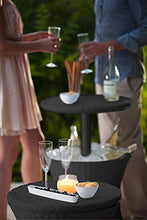 Load image into Gallery viewer, Keter Pacific Cool Bar Outdoor Patio Furniture and Hot Tub Side Table with 7.5 Gallon Beer and Wine Cooler, Dark Grey
