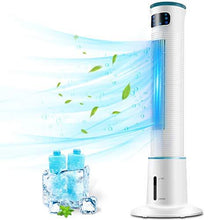 Load image into Gallery viewer, BREEZEWELL 2-in-1 Evaporative Air Cooler, 43" Tower Fan w/Cooling &amp; Humidification Function, 1 Gallon Water Tank, 3 Wind Speeds, 4 Modes, 70°Oscillation, 15H Timer, Remote Control for Home &amp; Office
