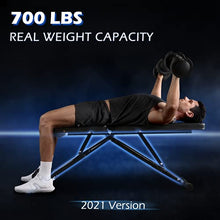 Load image into Gallery viewer, FLYBIRD Weight Bench, Adjustable Strength Training Bench for Full Body Workout with Fast Folding- 2021 Version

