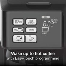 Load image into Gallery viewer, Hamilton Beach FlexBrew Thermal Coffee Maker, Single Serve &amp; Full Pot, Compatible with K-Cup Pods or Grounds, Programmable, Black and Stainless (49966)
