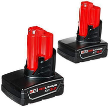 Load image into Gallery viewer, Milwaukee 48-11-2412 Twin Pack of 3.0 Amp Hour Extended Capacity 12V Lithium Ion Batteries

