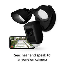 Load image into Gallery viewer, Ring Floodlight Camera Motion-Activated HD Security Cam Two-Way Talk and Siren Alarm, Black, Works with Alexa
