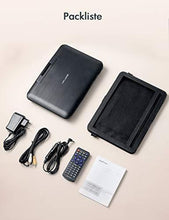 Load image into Gallery viewer, APEMAN 2021 Upgrade 12.5" Portable DVD Player with 10.5" HD Swivel Screen, 6 Hour Rechargeable Battery for Car/Kids, Car Headrest Mount Case, Support USB/SD Card/Sync TV and Multiple Disc Formats
