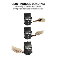 Load image into Gallery viewer, KODAK SCANZA Digital Film &amp; Slide Scanner - Converts 35mm, 126, 110, Super 8 &amp; 8mm Film Negatives &amp; Slides to JPEG - Includes Large Tilt-Up 3.5" LCD, Easy-Load Film Inserts, Adapters &amp; More
