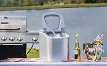 Load image into Gallery viewer, Prime Home Direct Ice Makers Countertop - Ice Maker Machine for Counter top Makes Ice Cubes in 8 Minutes, 26 Lbs of Ice in 24 Hrs - Ice Machine includes Scoop and Basket - Portable Ice Maker - Silver
