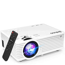 Load image into Gallery viewer, 2021 Upgrade Projector, Mini Video Projector with 6500 Brightness, 1080P Supported, Portable Outdoor Movie Projector, 176" Display Compatible with TV Stick, HDMI, USB, VGA, AV for Home Entertainment
