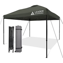 Load image into Gallery viewer, Leader Accessories Pop Up Canopy Tent 10'x10' Canopy Instant Canopy Shelter Straight Leg Including Wheeled Carry Bag,Grey
