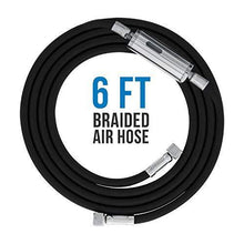 Load image into Gallery viewer, Master Airbrush Model TC-77, Super Quiet High Performance Airbrush Compressor with a 6 Inch Braided Hose with Mini-Inline Moisture Filter
