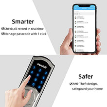 Load image into Gallery viewer, Smart Deadbolt Locks with Keypad, hornbill Keyless Entry Digital Front Door Lock with Wi-Fi Bridge, Bluetooth Electronic Auto Lock Work with Alexa, App Control for Homes, Offices and Apartments
