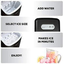 Load image into Gallery viewer, Igloo ICEB26BK Portable Electric Countertop 26-Pound Automatic Ice Maker, Black
