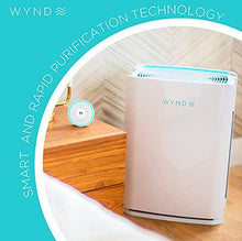 Load image into Gallery viewer, Wynd Max Room Air Purifier - App and Alexa Enabled, Smart Purification - HEPA Filter - For Use Against Allergies, Asthma, COPD – Ideal for Home, Office, Large Spaces - 1200 sqft
