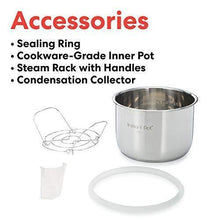 Load image into Gallery viewer, Instant Pot Ultra 3 Qt 10-in-1 Multi- Use Programmable Pressure Cooker, Slow Cooker, Rice Cooker, Yogurt Maker, Egg Cooker, Sauté, Steamer, Warmer, and Sterilizer, Silver
