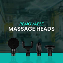 Load image into Gallery viewer, WODFitters Handheld Percussion Massage Gun - Deep Tissue Massager for Athletes - 4 Speed, USB-C Rechargeable, 4 Massage Heads, Carrying Case (The Mighty)
