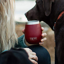 Load image into Gallery viewer, YETI Rambler 10 oz Stainless Steel Vacuum Insulated Wine Tumbler, 2 Pack, Brick Red
