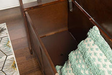 Load image into Gallery viewer, Linon Home Dcor Linon Home Decor Cynthia Storage Bench, 50"w x 17.25"d x 32"h, Walnut
