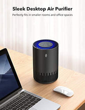 Load image into Gallery viewer, TaoTronics HEPA Air Purifier for Home, Allergens Smoke Pollen Pets Hair, Desktop Air Cleaner with True HEPA Filter, Sleep Mode, Night Light, Odors Dust, Bedroom Office
