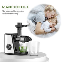 Load image into Gallery viewer, Juicer Machines, ORFELD Slow Masticating Juicer Extractor Easy to Clean, Quiet Motor and Reverse Function, Cold Press Juicer for Vegetable and Fruit Carrots, Oranges and Celery etc (Silver)
