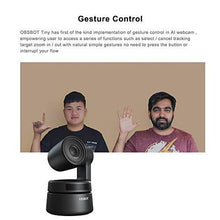 Load image into Gallery viewer, OBSBOT Tiny AI-Powered PTZ Webcam, AI Tracking W Auto-Frame AI Auto-Exposure Gesture Control Audio Support Software Support Windows and MacOS for Video Chat Online Meeting Online Class Live Streaming
