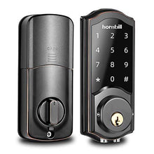 Load image into Gallery viewer, [2021 Newest] Keyless Entry Deadbolt Door Lock, hornbill Smart Lock Front Door, Electronic Door Locks with Keypad, Digital Auto Lock Bluetooth Door Locks for Homes Bedroom Office
