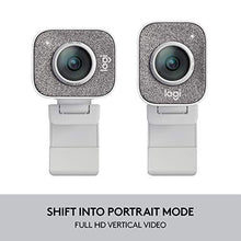 Load image into Gallery viewer, Logitech StreamCam, Live Streaming Webcam, Full 1080p HD 60fps Vertical Video, Smart auto Focus and Exposure, Dual Camera-Mount Versatility, with USB-C, for YouTube, Gaming Twitch, PC/Mac - White
