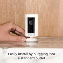 Load image into Gallery viewer, Ring Indoor Cam, Compact Plug-In HD security camera with two-way talk, White, Works with Alexa – 2-Pack
