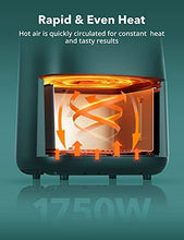 Load image into Gallery viewer, TaoTronics Air Fryer, Max XL 6 Quart 1750W 11-in-1 Airfryer Oven with Basket &amp; Touch Panel, 11 Preset Menus 50 Recipes Cookbook for Roast, Preheat, Bake, Nonstick Easy Clean, Black
