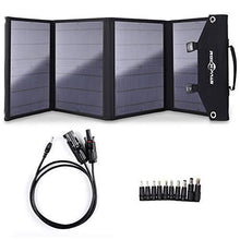 Load image into Gallery viewer, Rockpals SP003 100W Foldable Solar Panel Charger for Suaoki Portable Generator / 8mm Goal Zero Yeti Power Station/Jackery Explorer 240, Webetop Battery Pack/USB Devices, with 3 USB Ports
