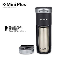 Load image into Gallery viewer, Keurig K-Mini Plus Coffee Maker, Single Serve K-Cup Pod Coffee Brewer, Comes With 6 to 12 Oz. Brew Size, K-Cup Pod Storage, and Travel Mug Friendly, Black
