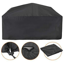 Load image into Gallery viewer, ZENY 32’’ Outdoor Fire Pits BBQ Square Firepit Table Backyard Patio Garden Stove Wood Burning Fireplace with Spark Screen Cover,Poker,Cover,Grill
